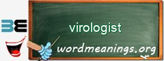 WordMeaning blackboard for virologist